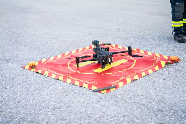 Spezialgerät: Mithilfe von Drohnen konnten vermisste Personen bei der Frühjahresübung in Gunskirchen lokalisiert werden. | Foto: FFW Gunskirchen