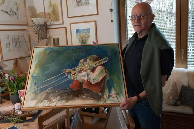 Die Musiker der TK Wartmannstetten im Öl. | Foto: Santrucek