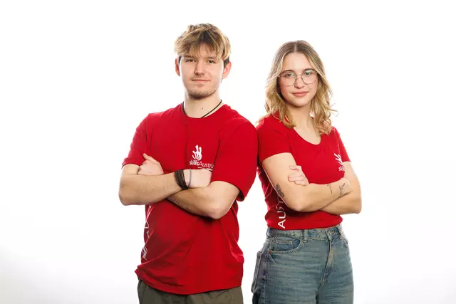 David Höpoldseder aus Oftering und Vanessa Probst aus Edt bei Lambach gehen für Starlim an den Start. | Foto: SkillsAustria/Florian Wieser