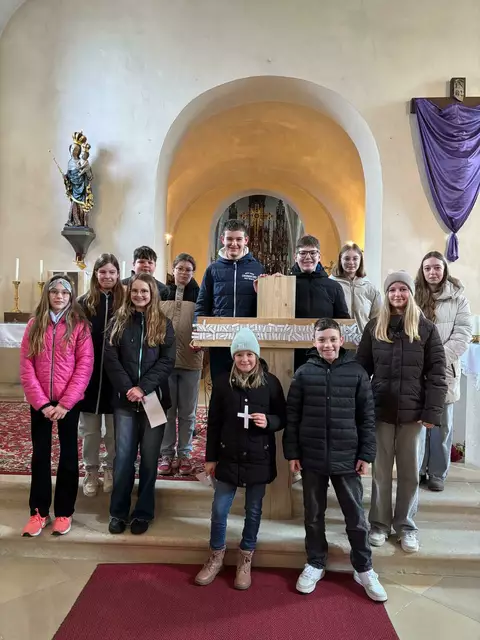 Die Ministranten organisierten einen Kinderkreuzweg. | Foto: Pfarre Theras