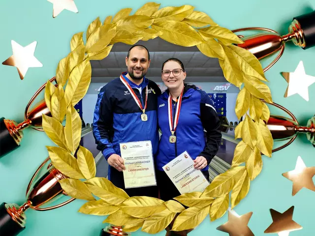 Das Ehepaar Ramona und Michael Lienbacher holen sich am selben Tag den Einzel Landesmeistertitel bei den Damen und Herren | Foto: SSKV 