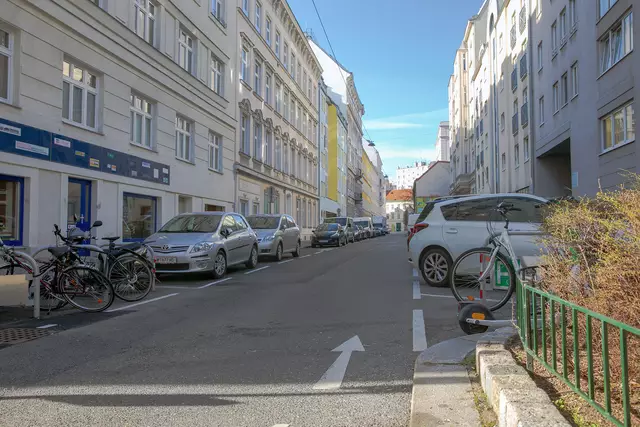 Die Stromayergasse an der Ecke zur Aegidigasse wird aktuell umgestaltet. | Foto: BV 6