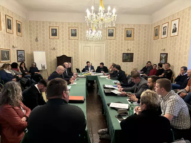 Der Dobersberger Gemeinderat bei der Sitzung am Mittwoch, 9. April  | Foto: Daniel Schmidt