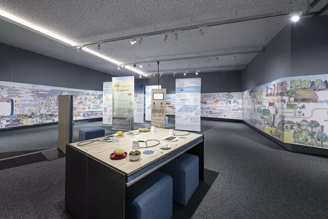 Der Fokus der neuen Ausstellung richtet sich auf die Leitthemen Essen, Kleidung, Auto, Strom, Handy und Pflege. | Foto: © AUDIOVERSUM / Geri Berger