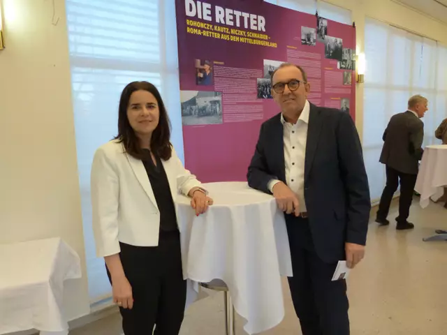 Stadträtin Eva Maria Kneisz und Vizebürgermeister Nikolaus Dominkovits freuten sich über die ausverkaufte Aufführung. 