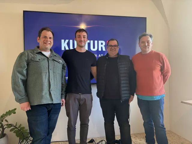 Alexander Petznek, Lukas Toth, Christoph Baumert und Thomas Mayer haben Kultur-ON gegründet. | Foto: Bachhofner