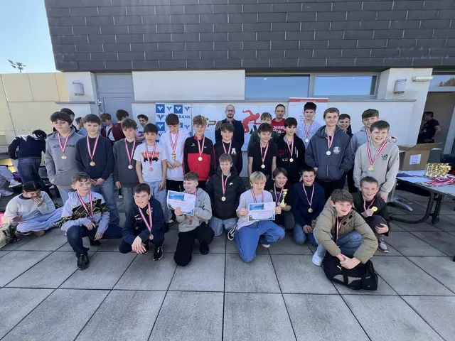 Die Medaillenträger freuten sich über das Ergebnis | Foto: SportMS Tulln