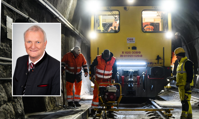 Günther Novak sieht die Sperre der wichtigen Bahnverbindung mit gemischten Gefühlen. | Foto: ÖBB Marktl Photography, Gemeinde Mallnitz