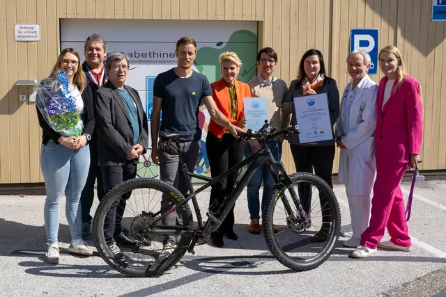 Das Elisabethinen Krankenhaus setzt damit ein starkes Zeichen für nachhaltige Mobilität und betriebliche Gesundheitsförderung. | Foto: EKH Klagenfurt