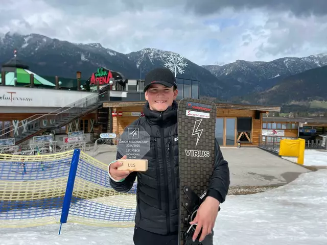 Simon Fritz sichert sich den Gesamtsieg in der internationalen FIS Junior Cup-Serie – mit Rennen in vier Ländern. | Foto: Claudia Fritz