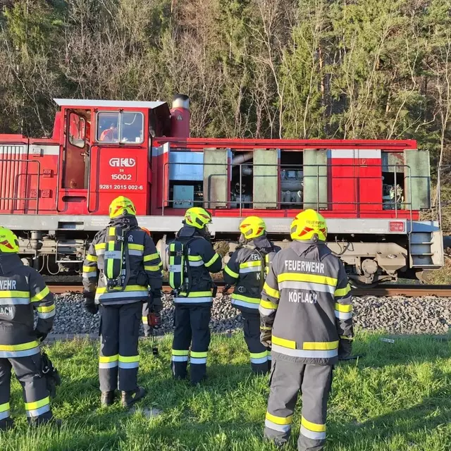 Zwischen Rosental und Köflach brannte ein Personenzug der ÖBB. | Foto: FF Köflach