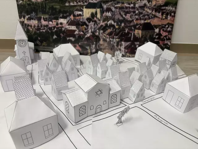 Schülerinnen bauten ein Modell zum jüdischen Deutschkreutz