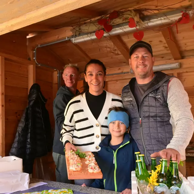 Die Fischzüchter Alex, Martina, Leon und Marko Pristavec