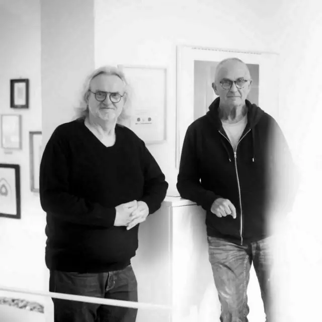 Günther Gross (Geschäftsführer der Galerien Thayaland und Künstlerischer Leiter der Kunstfabrik in Groß Siegharts, links) und Franz Part (Künstlerischer Leiter im Raum für Kunst im Lindenhof).  | Foto: Stefan Sappelt