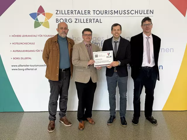 Die Zillertaler Tourismusschulen in Zell am Ziller schlossen eine Partnerschaft mit der Fachoberschule für Landwirtschaft Auer in Südtirol. | Foto: Euregio