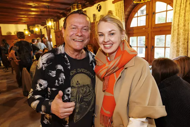 Musiker Schubl mit Innsbrucks Vizebgm. Elli Mayr | Foto: Schösser