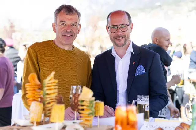 Vizebgm. Georg Willi und LR Mario Gerber | Foto: IAI