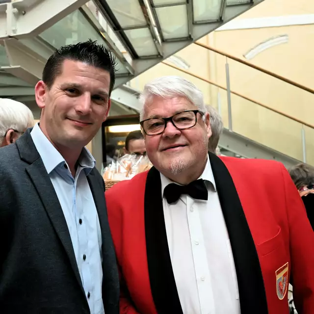 Christoph Michelitsch, Kapellmeister der TK Molzbichl, und Ernst Wallner, Kapellmeisterstellvertreter der Stadtkapelle