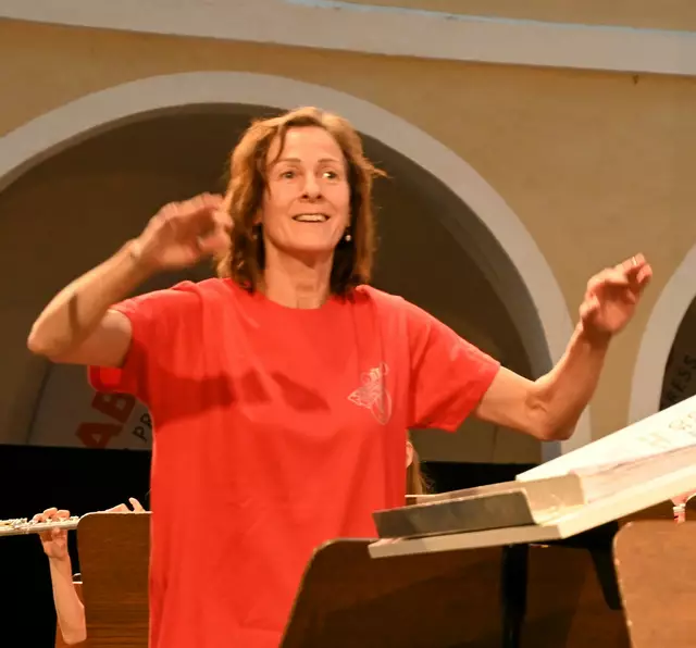 Leitet die Bläserklasse: Sabine Mildner