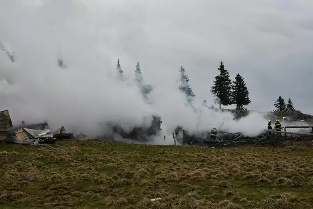 Die Freiwilligen Feuerwehren Krampen und Neuberg stellten die Brandwache.  | Foto:  BFVMZ/Pusterhofer