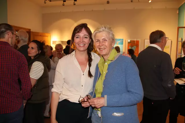 Präsentierten ihre Werke: Kir Lamont und Jutta Kowatsch.