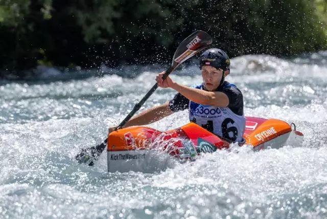 Lukas Profanter tritt heuer in Falchwasser-Sprints und Wildwasser-Abfahrten an.  | Foto: Kanu Club Graz