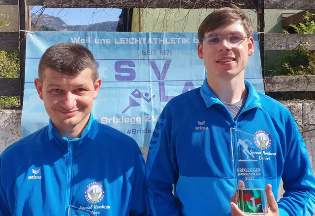 Alexander Haissl und Daniel Stütz (v.l.) sicherten sich in Brixlegg erneut Pokale. | Foto: Stütz