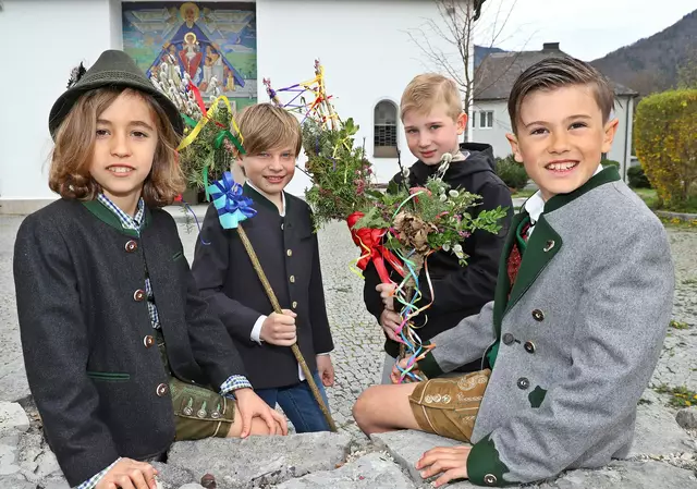 Palmweihe in der Wallfahrtskirche Maria an der Straße in Pfandl. | Foto: Hörmandinger