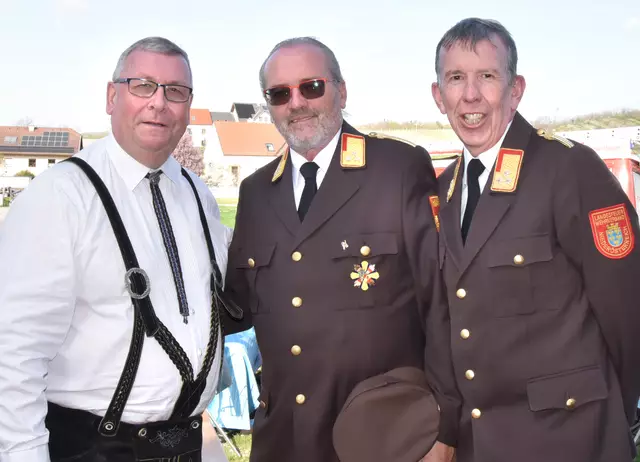 Bgm. Fritz Schechtner, Manfred Damberger, Alois Zauchinger | Foto: Herbert Schleich