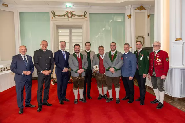 Verleihung des Blasmusik Panthers an den Musikverein Palfau aus der Gemeinde Landl  | Foto: Land Steiermark/Binder