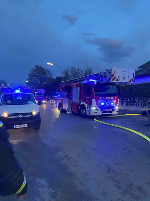 Einsatz beim Kellerbrand. | Foto: FF Wiener Neustadt, privat