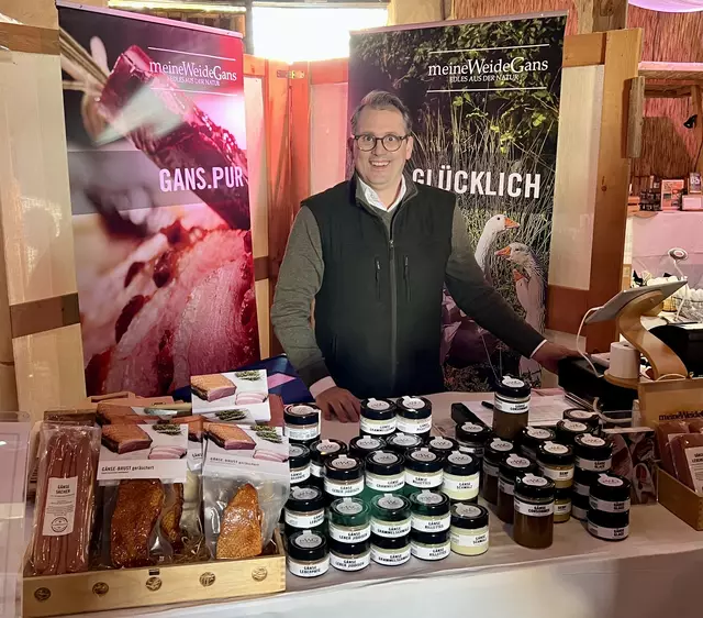 Das Feinkost-Unternehmen meineWeideGans ist auch anwesend. | Foto: MeineWeideGans