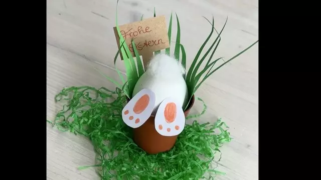 Ostern steht vor der Tür und du hast noch keine Ostergeschenke? Wir zeigen dir, wie du das süße „Wer versteckt sich da“-Häschen bastelst. | Foto: MeinBezirk Salzburg/nvp/ckz
