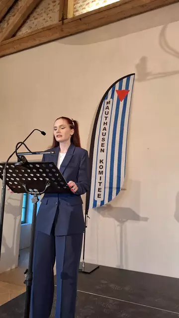 Hanna Bauer erinnert an lokale NS-Opfer. | Foto: Mauthausen Komitee Vöcklabruck