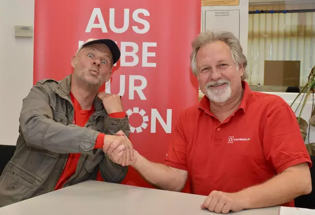 Heftige Diskussion, die sportlich fair geführt wurde: Thomas Nemeth und Peter Zezula. | Foto: Sascha Trimmel