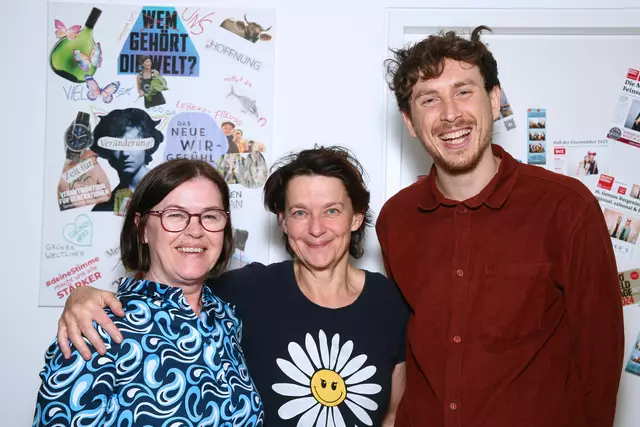 Margit Paul-Kientzl, Karin Parapatits und Philip Juranich. | Foto: Die Grünen Bgld.