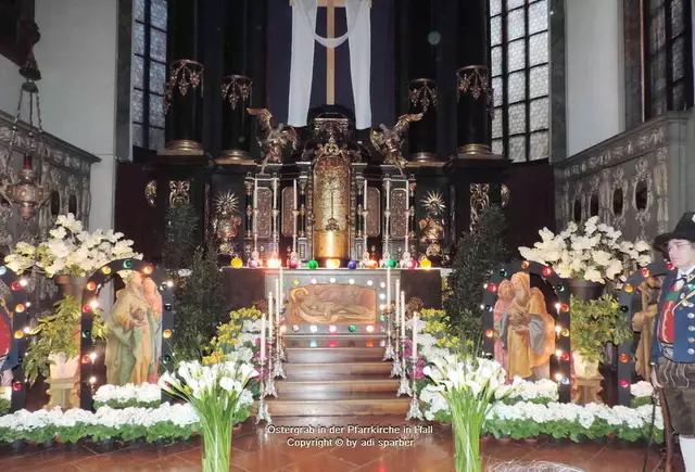 Heiliges Grab in der Stadtpfarrkirche St. Nikolaus in Hall in Tirol. | Foto: Adolf Sparber