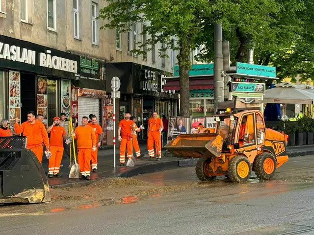 In Favoriten kam es am Mittwoch zu einem Wasserrohrbruch. | Foto: Antonio Šećerović/MeinBezirk