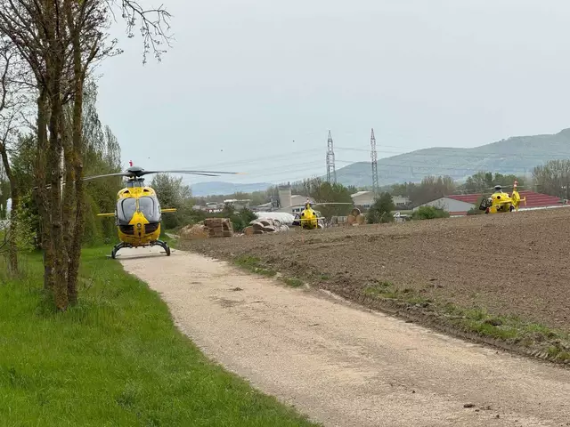 Im Einsatz waren daher drei Christophorus-Rettungshubschrauber. | Foto: Doku NÖ / Kargl