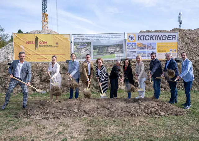 Spatenstich für den neuen Kindergarten von Neulengbach | Foto: NLK Burchhart