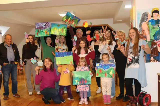 Das Projekt "Križ Kraž" brachte auch heuer in der Fastenzeit wieder jede Menge Freude und Kreativität ins Kulturhaus – die Kinder und die Verantwortlichen waren begeistert. | Foto: Rosina Katz-Logar