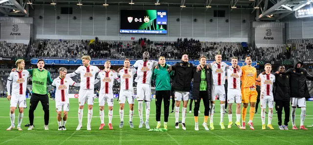 Im Rückspiel des Conference-League-Viertelfinales empfangen die Hütteldorfer den schwedischen Klub Djurgardens IF zu Hause im restlos ausverkauften Allianz Stadion. | Foto:  MAX SLOVENCIK / APA / picturedesk.com