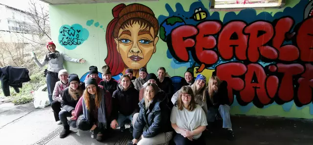 Beim Workshop schufen die Lisei-Schülerinnen tolle Kunstwerke. | Foto: Elisabethinum