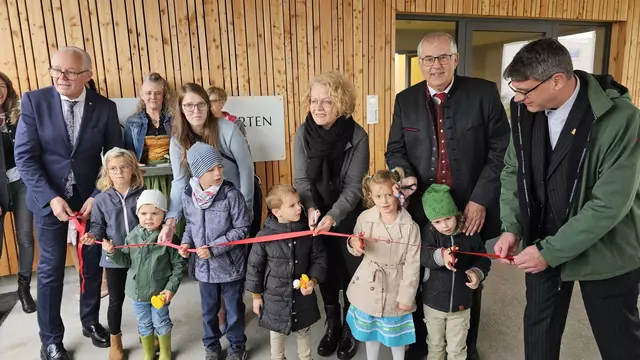 Der neue Kindergarten in Absdorf wurde offiziell mit einem großen Fest eröffnet. | Foto: Marktgemeinde Absdorf