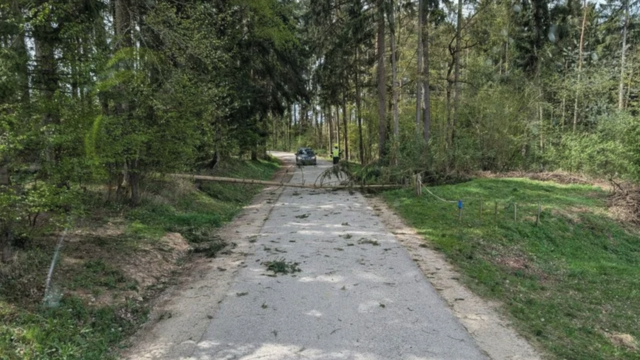 Fahrbahn in Anitzberg (Gemeinde Hagenberg im Mühlkreis) | Foto: FF Hagenberg