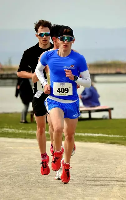 Noah Vollmann lief die Bestzeit und holte sich den Stockerlplatz unter 450 Sportlerinnen und Sportler. | Foto: Robert Lang, LTC Seewinkel