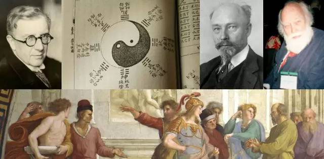 20.  Richard Wilhelm, Übersetzer des Buches der Wandlungen I Ging und Mitglied in, Hermann Graf Keyserling,  Gründer der Schule der Weisheit; Arnold, Sohn von Hermann Keyserling, mit Richard Wilhelm schon als Kind bekannt, Erklärung und Interpretation des I Ging in Vorlesungen an der Angewandten | Foto: C.G. Jung Club London; ipph-darmstadt.de; Cristina Silvano