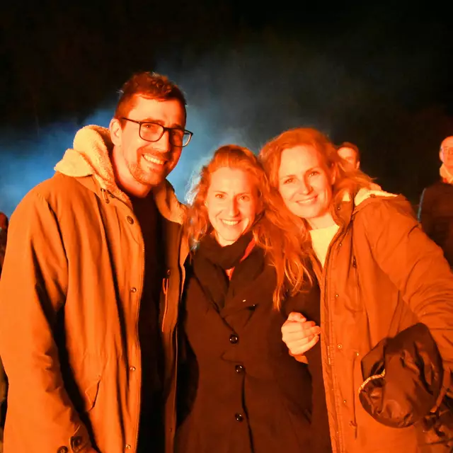 Gregor mit Claudia und Manuela, alle Döbriach