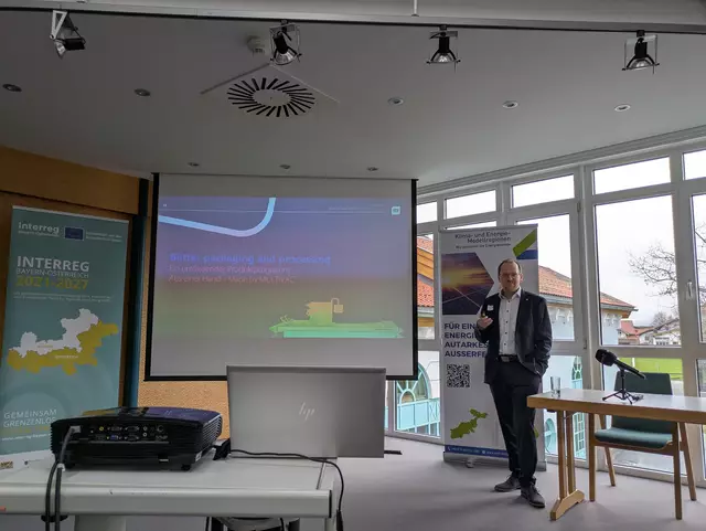 Multivac-Werksleiter Matthias Pürstl gab einen Einblick in die Gesundheitskampagne "MOVE". | Foto: Euregio via salina