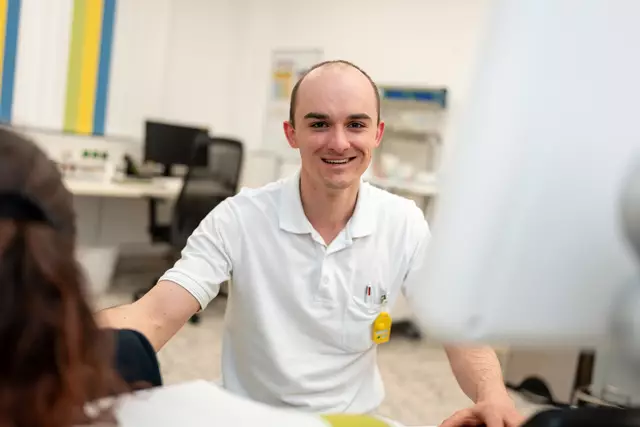 Dr. Johannes Trautwein, Turnusärztesprecher am Pyhrn-Eisenwurzen Klinikum in Kirchdorf. | Foto: OÖG